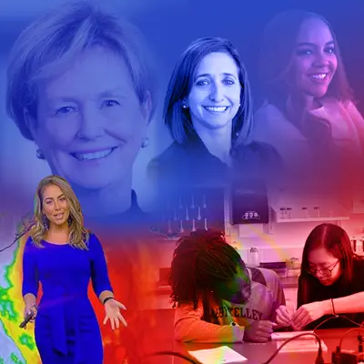 Montage of women's faces